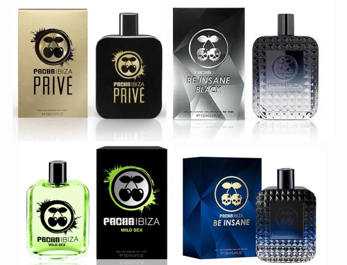 4x1 PACHA MEN: IBIZA WILD SEX MAN EDT 100 ML @ + BE INSANE EDT 100 ML @ + BE INSANE BLACK 100 ML @ + PACHA IBIZA PRIVE EDT 100 ML @