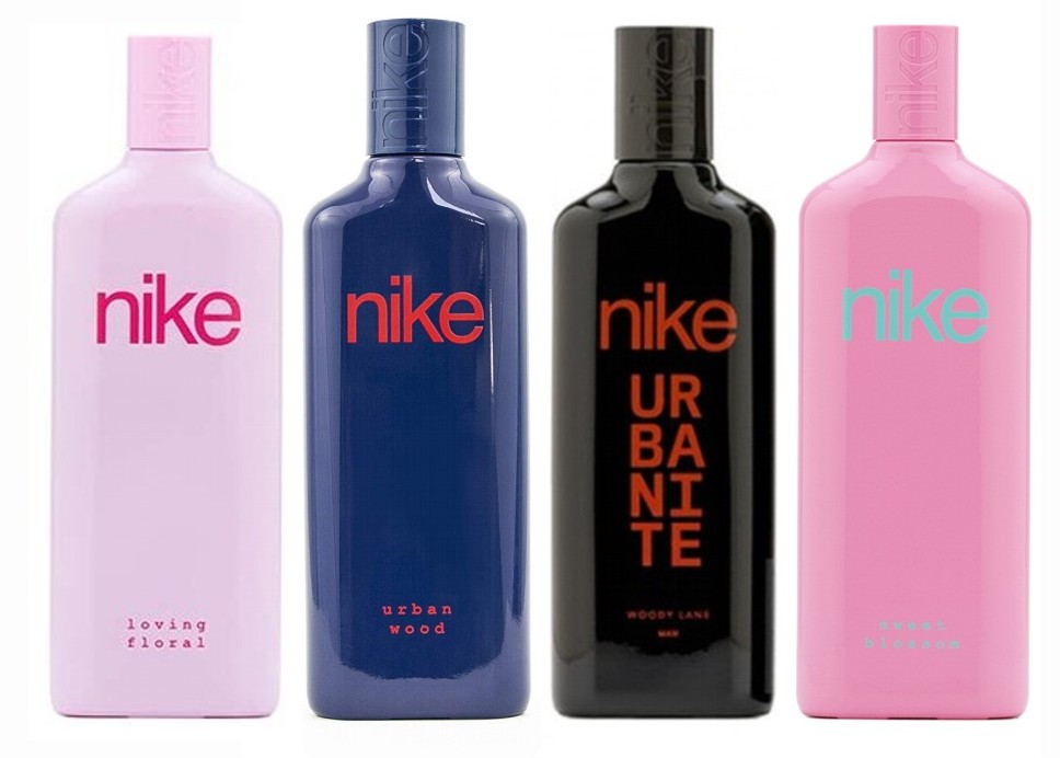 PACK 4x1: NIKE LOVING FLORAL EDT 75 ML @ (Sin caja) + NIKE URBAN WOOD EDT 75 ML @ (Sin caja) + NIKE URBANITE WOODY LANE EDT 75 ML @ (Sin caja) + NIKE SWEET BLOSSOM 75 ML (Sin caja)