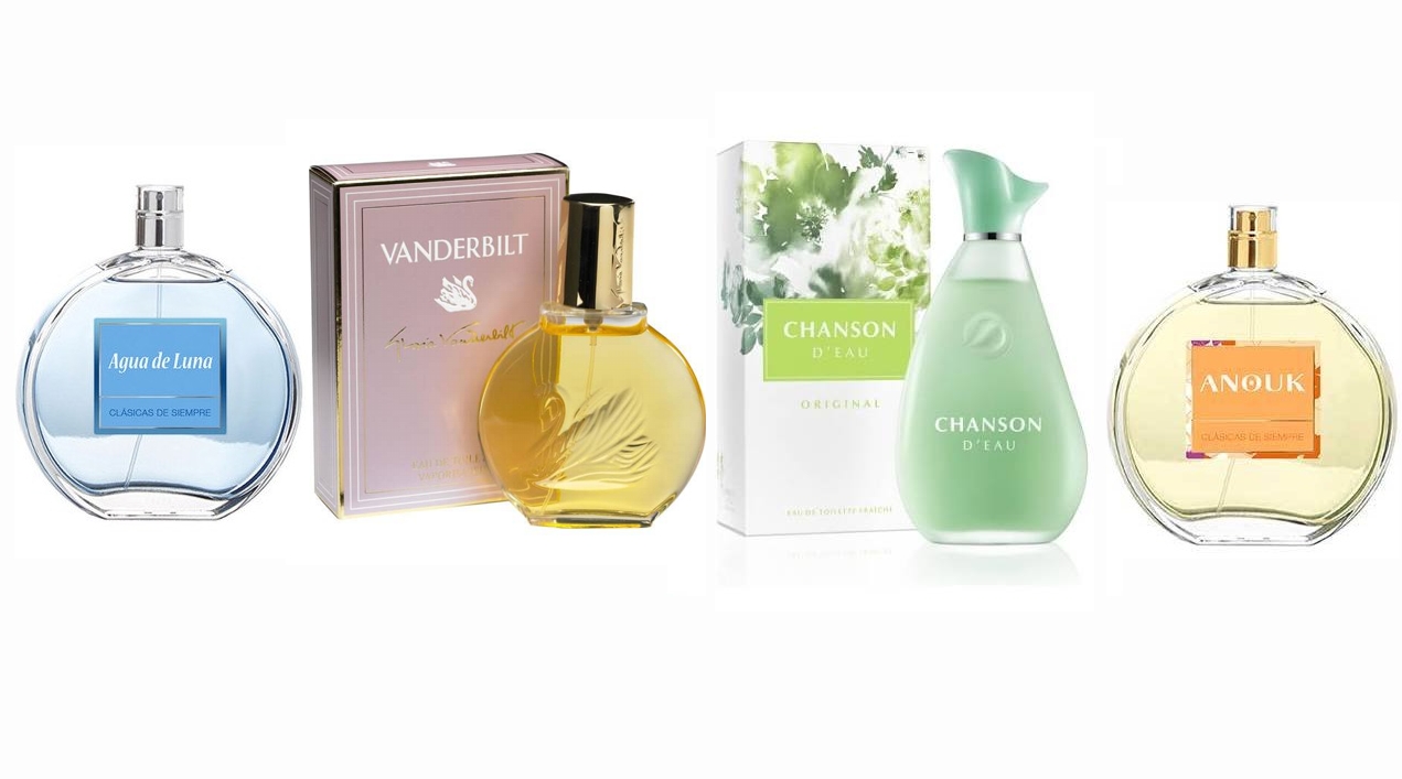 PACK 4x1 CLASICAS DE SIEMPRE: CHANSON D´EAU WOMAN EDT 100 ML @ + ANTONIO PUIG ANOUK EDT 100 ML @ + AGUA DE LUNA FRAICHE DE PUIG EDT 100 ML @ + VANDERBILT WOMAN EDT 100ML @