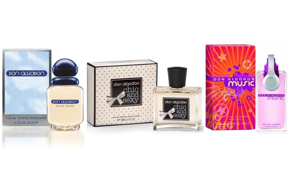 PACK DON ALGODON : CHIC AND SEXY EDT 100 ML @ + DON ALGODON WOMAN EDT 100 ML + DON ALGODON MUSIC EDT 75 ML @