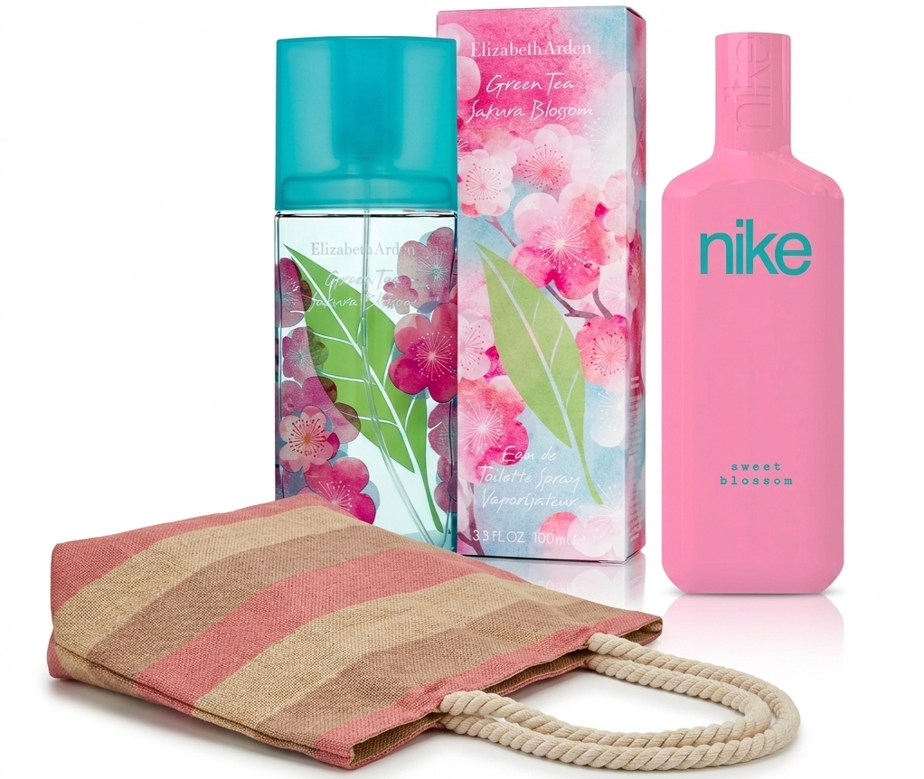 ELIZABETH ARDEN GREEN TEA SAKURA EDT 100 ML @ + 2 REGALOS ( BOLSA RAYAS NART DE TELA + NIKE SWEET BLOSSOM EDT 75 ML) 