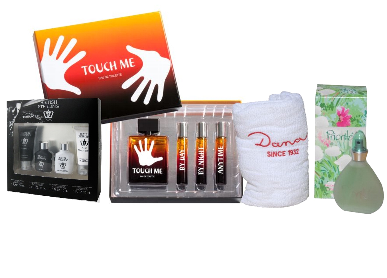 PACK 3 SETS POR EL PRECIO DE UNO: SET TOUCH ME EDT 100 ML + SET PRIORITE TOALLA + SET MINI BRITISH STERLING 