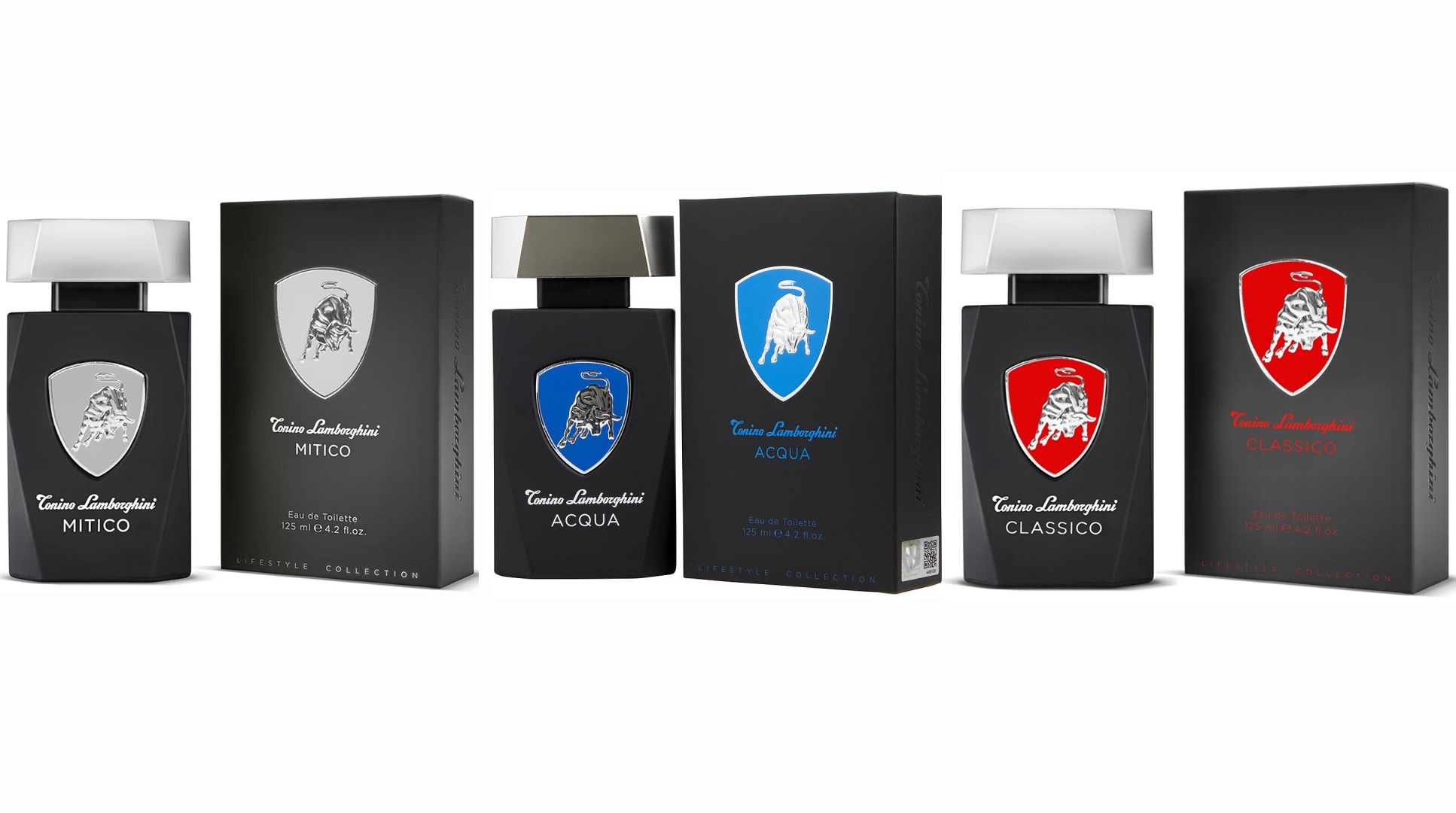 3x1 LAMBORGHINI: ACQUA EDT 125 ML @ + CLASSICO EDT 125 ML @ + MITICO EDT 125 ML @