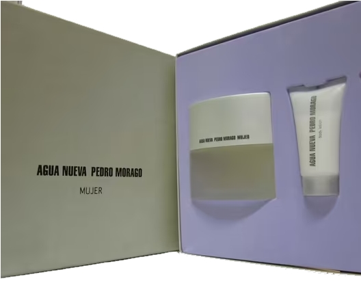 SET PEDRO MORAGO AGUA NUEVA WOMAN EDT 75 ML + BODY LOCION  REGULAR