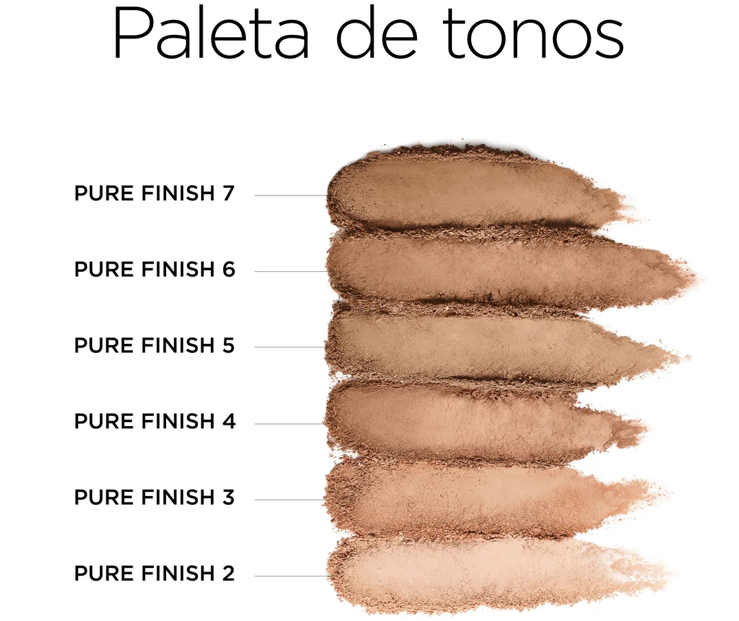 ELIZABETH ARDEN PURE FINISH MINERAL POWDER FOUNDATION SHADE 6 8.3 GRAMOS @